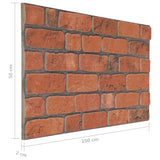 ZNTS 3D Wall Panels with Terracotta Brick Design 10 pcs EPS 149580