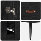 Highboard Black Oak 69.5 x 34 x 180 cm Engineered Wood 3416236