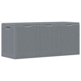 Garden Storage Box Grey PP Rattan 270 L 364061