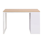 ZNTS Writing Desk 120x60x75 cm Oak and White 245720