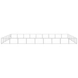 Dog Kennel Silver 54 m Steel 3082177