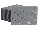 Plastic Interlocking Deck Tiles, 27 Pack, 11.8"x11.8" Waterproof Flooring Tiles for Indoor and 47968490