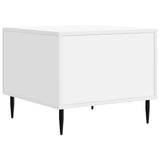 Coffee Table with Drawer White 49 x 50 x 40 cm Engineered Wood 894965