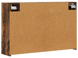 Bathroom Mirror Cabinet Smoked Oak 73.5 x 16 x 62.5 cm 889171