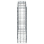 Arched Gabion Basket 200x50x140/160 cm Galvanised Iron 153497