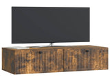 Wall-Mounted TV Cabinet Wall-mounted Smoked Oak 98 x 41 x 30 cm 898020