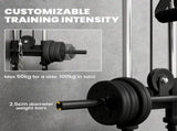 SPORTNOW Wall Mount Cable Machine, 15 Positions Adjustable Cable Crossover Machine Dual Pulley T3398P549112