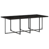 13 Piece Garden Dining Set with Cushions Black Poly Rattan 3210798