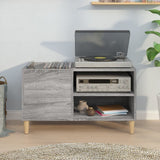 Record Cabinet Grey Sonoma 84.5x38x48 cm Engineered Wood 831947
