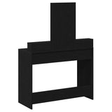 Dressing Table Black Oak 100 x 41 x 140 cm Engineered Wood 865146