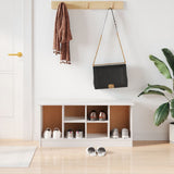 Shoe Bench ALTA White 100x35x45 cm Solid Wood Pine 353932