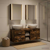 Bathroom Furniture Set 5 pcs Smoked Oak 3406971