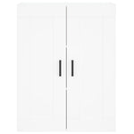 Highboard White 69.5x34x180 cm Engineered Wood 3199873
