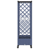 Raised Bed with Trellis and Roof Grey 164 x 40 x 127 cm PP 3423114