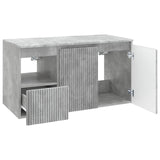Bathroom Furniture Set 2 pcs Concrete Grey Engineered Wood 3404117