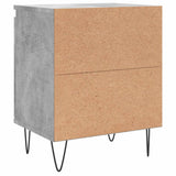 ZNTS Bedside Cabinets 2 pcs Concrete Grey 40x30x50 cm Engineered Wood 826837