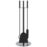 4 Piece Fireplace Tool Set 22x59 cm Steel 156375