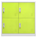 Locker Cabinet Light Grey and Green 90x45x92.5 cm Steel 336435