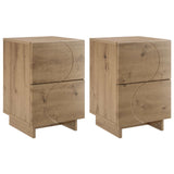 Bedside Cabinet 2 pcs Artisan Oak 33.5 x 34.5 x 50 cm 8011404