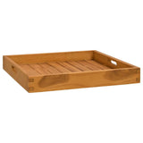 Serving Tray 50x50 cm Solid Teak Wood 315457