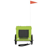 Pet Bike Trailer Green and Black Oxford Fabric and Iron 93913