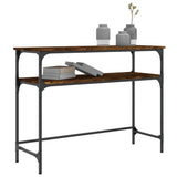 Console Table Smoked Oak 100x35.5x75 cm Engineered Wood 834047