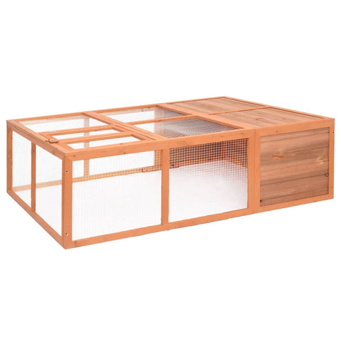 Garden Animal Cage 150x100x50 cm Solid Firwood 171452