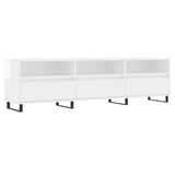TV Cabinet High Gloss White 150x30x44.5 cm Engineered Wood 831302