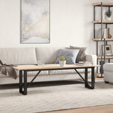 Coffee Table O-Frame 160x40x45 cm Solid Wood Pine and Steel 3282668