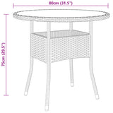 Garden Bistro Set Brown 3095906