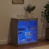 Sideboard with LED Lights Concrete Grey 60.5x37x67 cm 836696