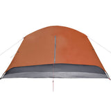 Camping Tent with Porch 4-Person Orange Waterproof 94417