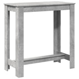 Bar Table Concrete Grey 102x50x103.5 cm Engineered Wood 854412