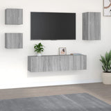 5 Piece TV Cabinet Set Grey Sonoma Engineered Wood 3120276