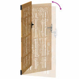 Garden Gate 100x175 cm Corten Steel Bamboo Design 153242