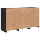 Sideboard with LED Lights Black 123x37x67 cm 3209059