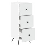 Drawer Cabinet White 33 x 34.5 x 90 cm Engineered Wood 895535