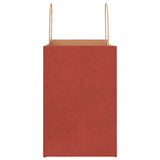 Paper Bags 250 pcs with Handles Red 26x17x25 cm 4101759