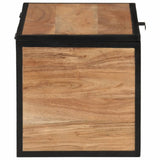Storage Box 60x30x30 cm Solid Wood Acacia and Iron 372752