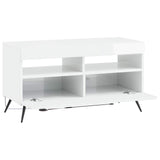 LED TV Cabinet BREDA High Gloss White Engineered Wood 897659