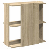 Bookcase 3-Tier Sonoma Oak 60x30x60 cm Engineered Wood 860249