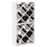 Wine Rack 2 pcs White 62 x 25 x 62 cm Solid Pine Wood 893319