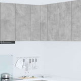 Hanging Cabinet Concrete Grey and White 57 x 57 x 80 cm 884293