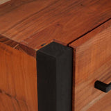 Sideboard 3 pcs Brown 110 x 30 x 75 cm Solid Acacia Wood 3321524