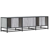 TV Cabinet Grey Sonoma 150x35x41 cm Engineered Wood and Metal 848862