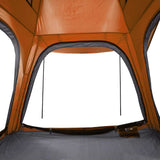 Camping Tent 4-Person Grey and Orange Quick Release Waterproof 94358