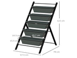 5-Tier Vertical Raised Garden Planter with 5 Container Boxes, Outdoor Plant Stand for Vegetable T3398P317701
