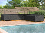 Furniture Cover Black 300 x 300 x 80 cm 420D Oxford Fbric 4105670