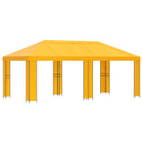 Garden Gazebo 6 x 3 m Yellow Polyester and Steel 190 3376014