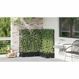 Garden Planter 5 pcs Black 120 x 120 x 126 cm Plastic 42002855